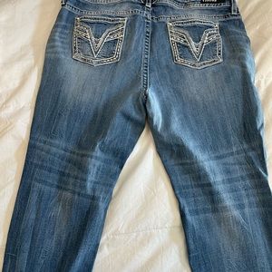 Vigoss plus size 24 ankle crop jeans